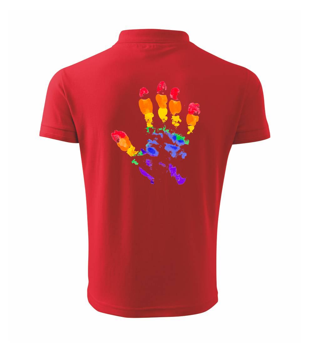 LGBT hand print LGBT hand print