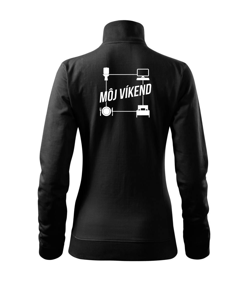 Tričká pre ajťákov - Môj víkend - Mikina dámska Viva bez kapucne