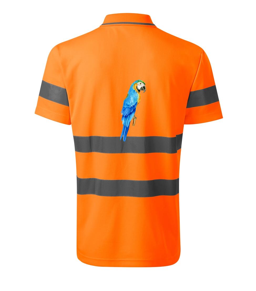 Ara modrá kreslená Ara modrá kreslená