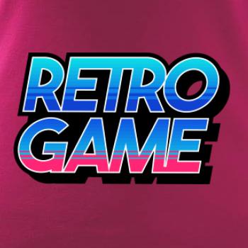 Retro game nápis farebný