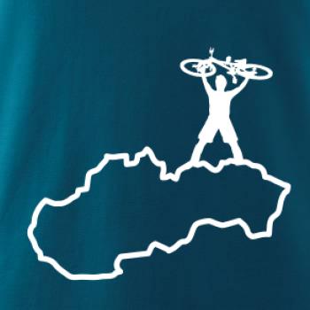 Mapa SK - cyklista na prsiach