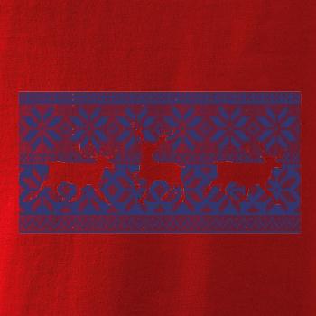 Jeleň vo vianočnom vzore