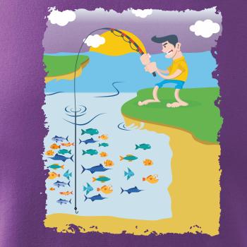 Rybár, ktorý má smolu farebný