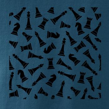 Šachové figúrky vo štvorci