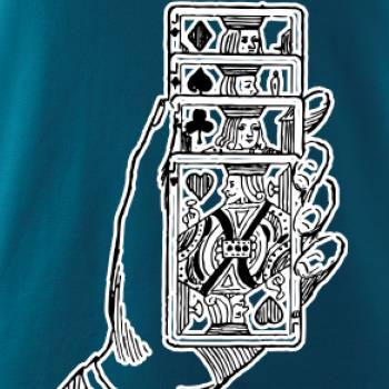 Poker ruka s kartami