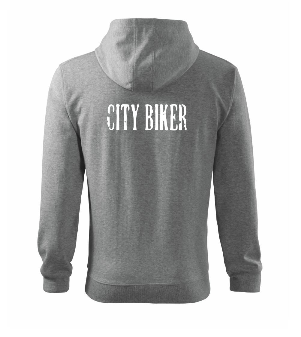 E-shop City biker - Mikina s kapucňou na zips trendy zipper