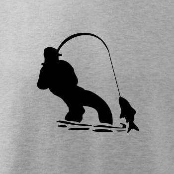 Rybár ťahajúce rybu Rybár ťahajúce rybu