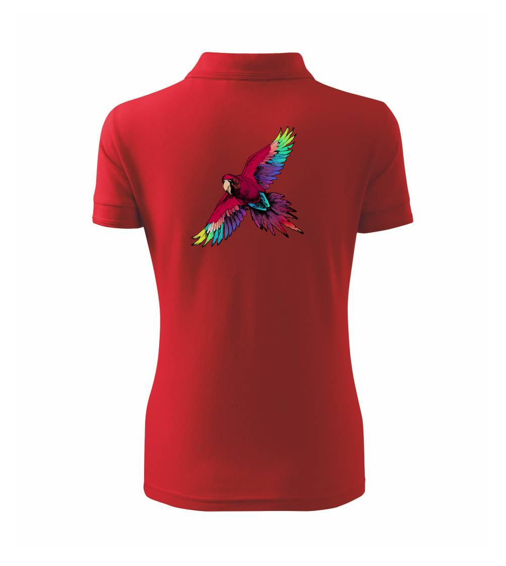 Papagáj kreslený letiaci