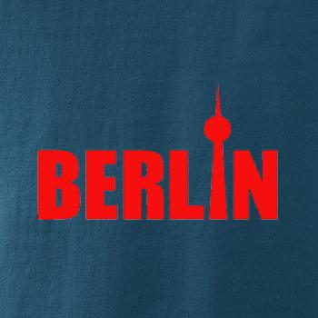 Berlin nápis veža Berliner Fernsehturm