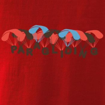 Paragliding nápis s padáky