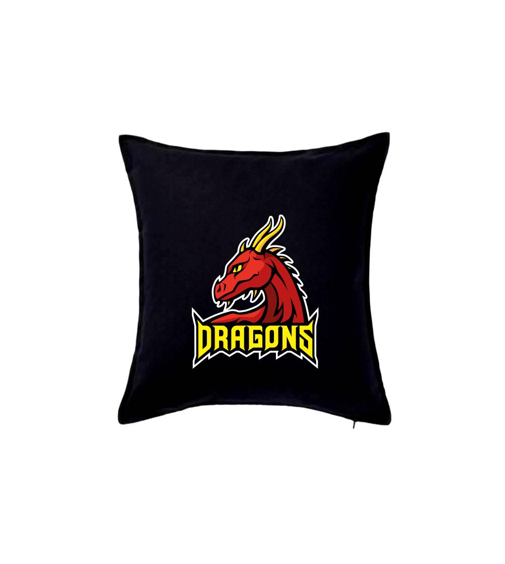 Tričká pre športovcov - Dragons - logo týmu červené (Hana-creative) - Vankúš 50x50