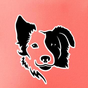 Border kólia obrys hlavy Border kólia obrys hlavy