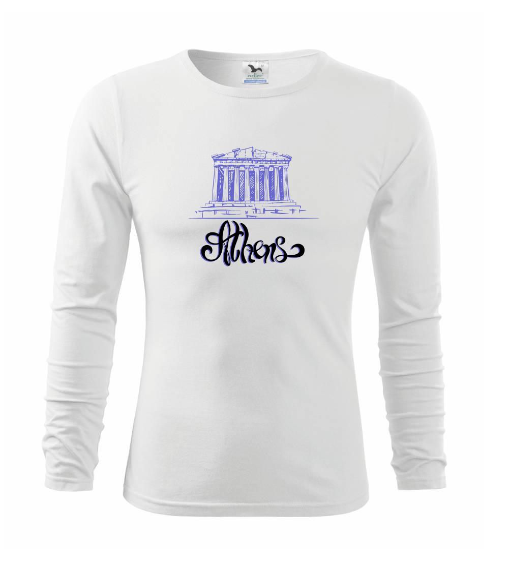 Ostatné mestá / miesta - Athens Lettering - Tričko detské Long Sleeve