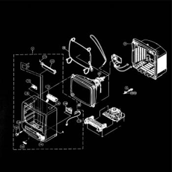 Nákres starý CRT televízor Nákres starý CRT televízor