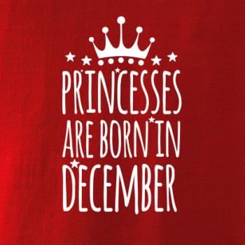 Princesses are born in December