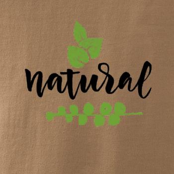 Natural - nápis v listoch
