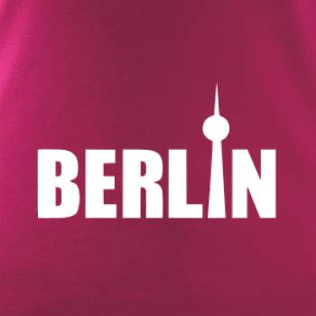 Berlin nápis veža Berliner Fernsehturm