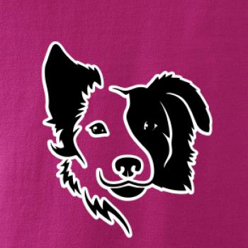 Border kólia obrys hlavy Border kólia obrys hlavy