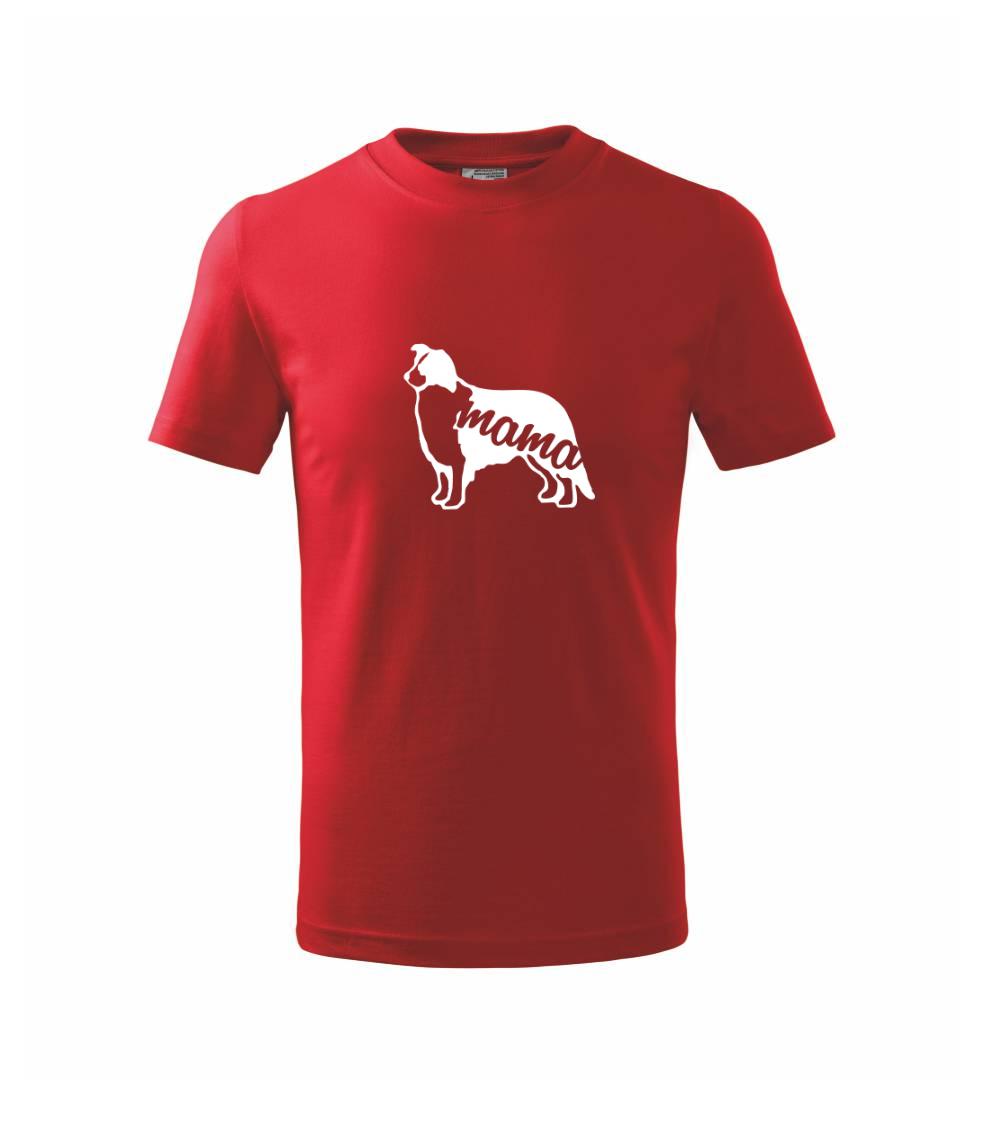 Borderská kólia mama obrys