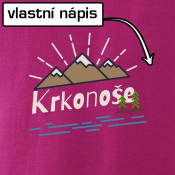 Kreslené hory - vlastné nápis