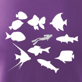 Potápač ryby štvorec