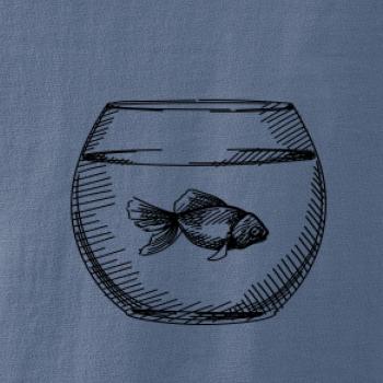 Ceruzkou kreslená rybička v akváriu