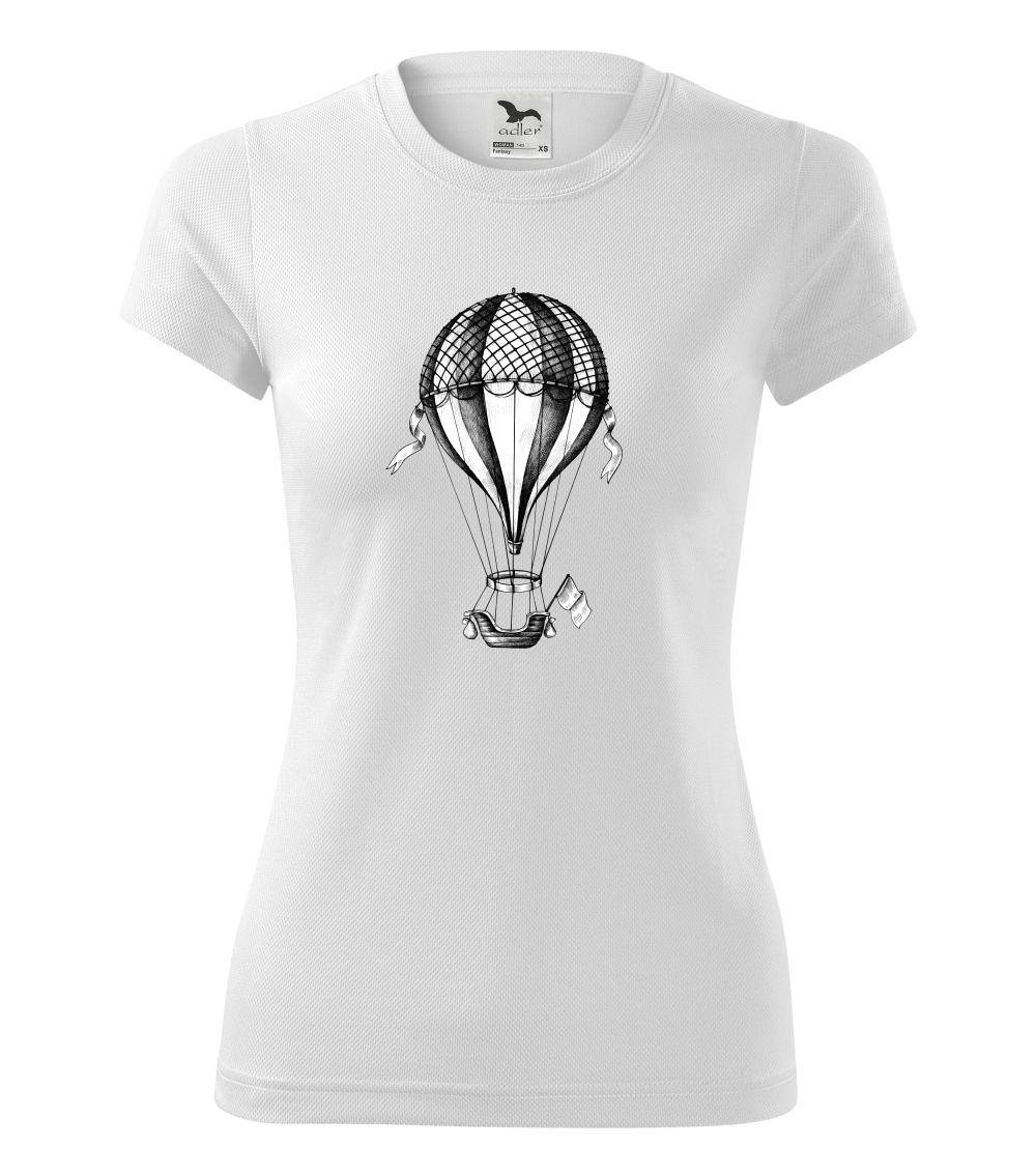 Teplovzdušný balón kreslený Teplovzdušný balón kreslený