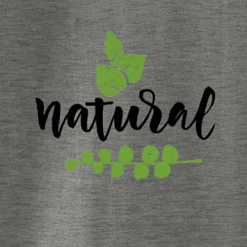 Natural - nápis v listoch