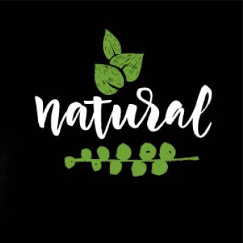 Natural - nápis v listoch