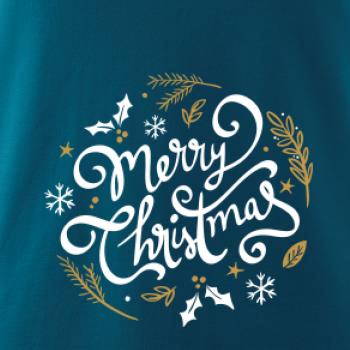 Merry christmas - nápis guľatý Merry christmas - nápis guľatý