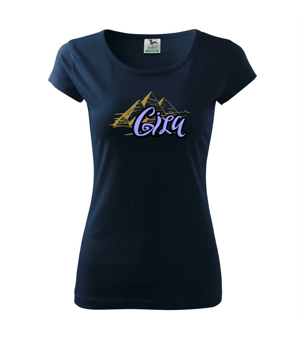 Ostatné mestá / miesta - Giza Lettering - Dámske tričko Pure