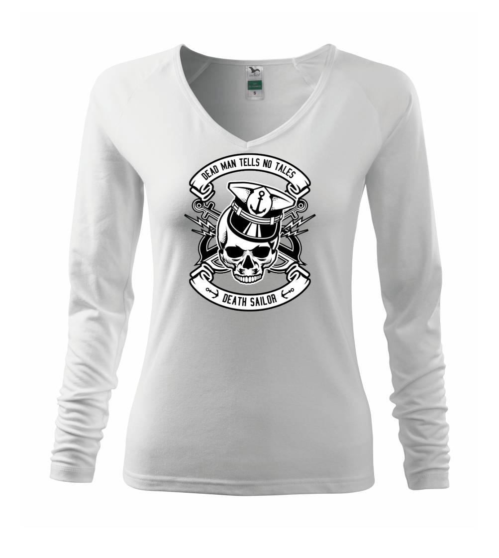 Vodácke tričká - Lebka námorník - Tričko dámske Elegance