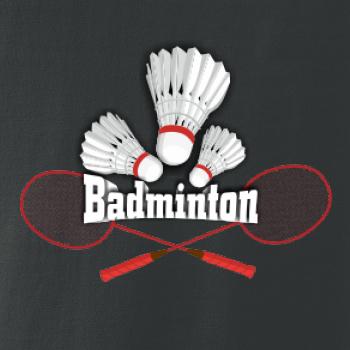 Bedminton - nápis s košíkmi
