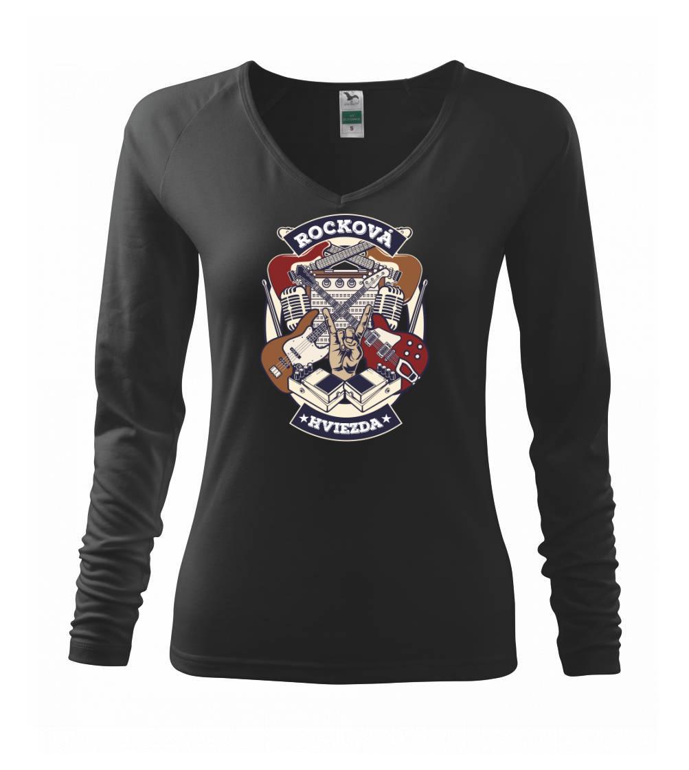 Hudobné tričká - Rocková hviezda SK - Tričko dámske Elegance