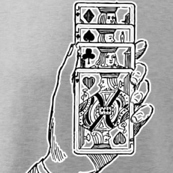 Poker ruka s kartami