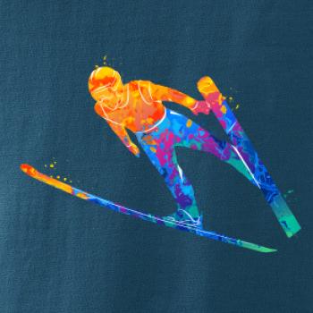 Skokan na lyžiach splash