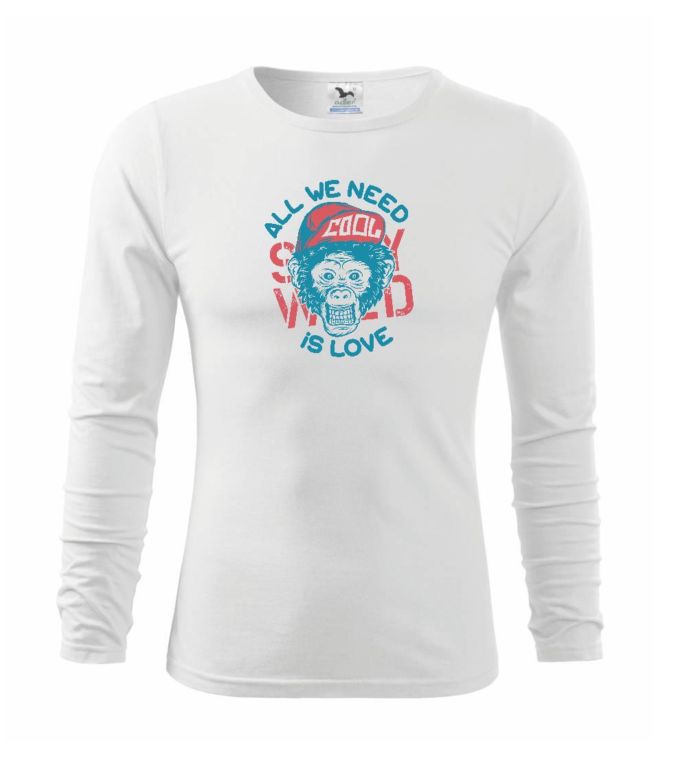 Grafické tričká - All We Need Is Love - Tričko detské Long Sleeve