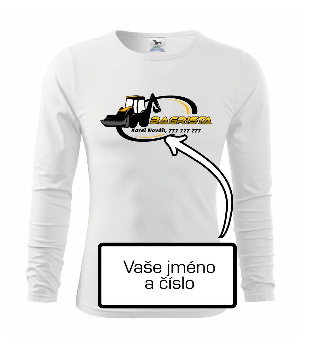 Bagrista v kruhu - vlastný nápis Bagrista v kruhu - vlastný nápis