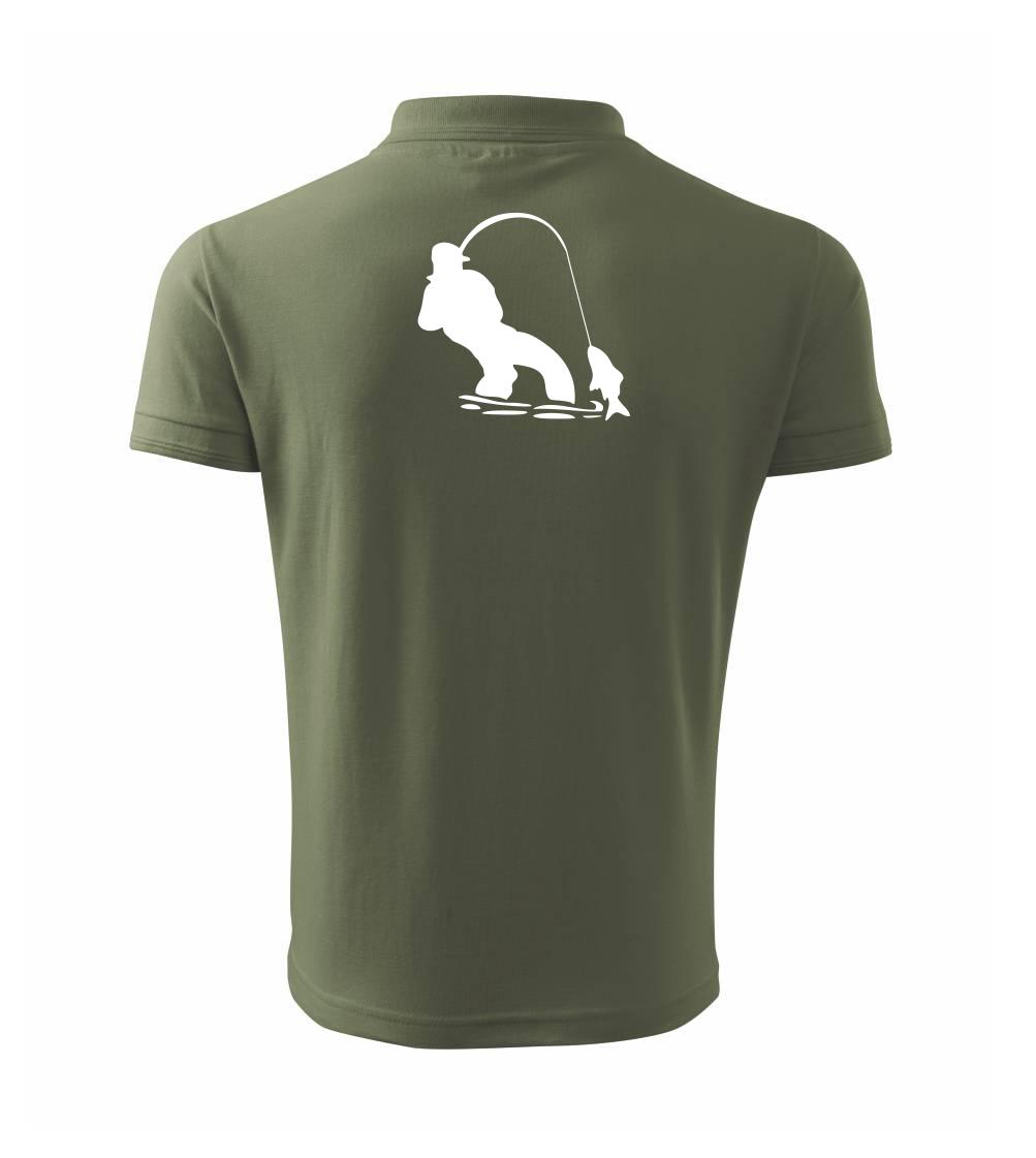 Rybár ťahajúce rybu Rybár ťahajúce rybu