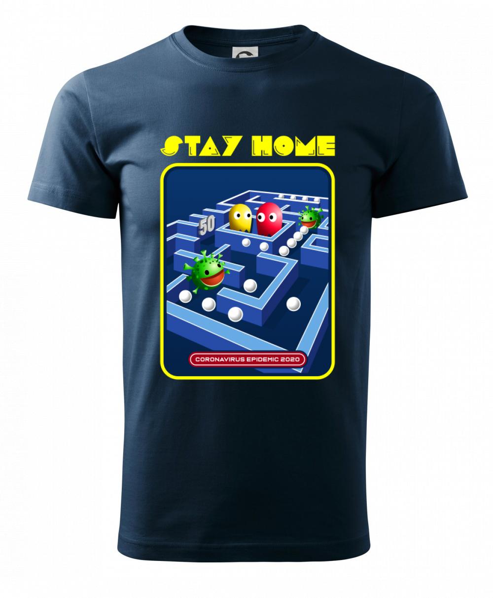 Stay home packman - Klasické pánske tričko vyššej gramáže
