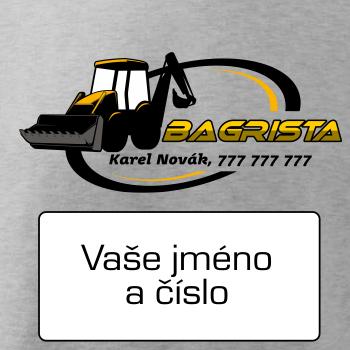 Bagrista v kruhu - vlastný nápis Bagrista v kruhu - vlastný nápis