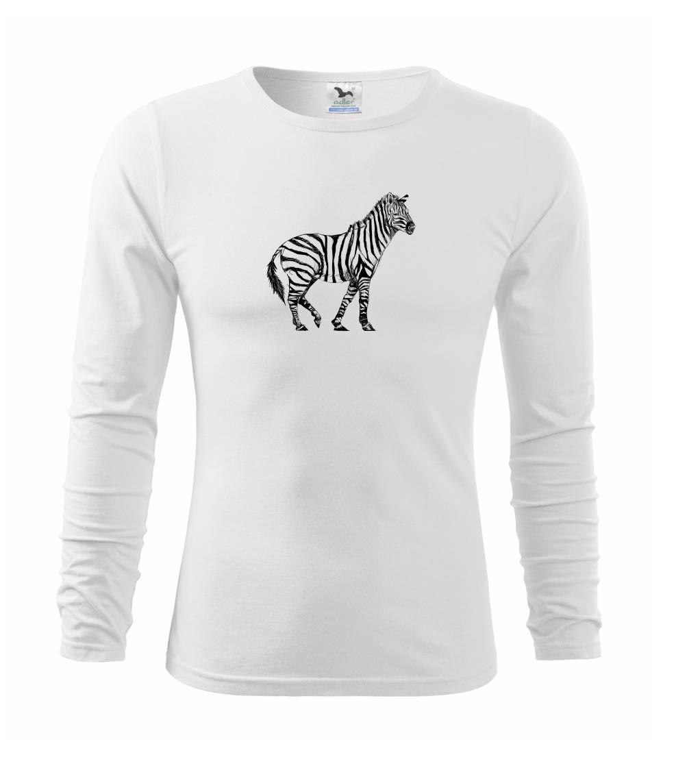 Tričká so zvieratami - Zebra kreslená - Tričko detské Long Sleeve