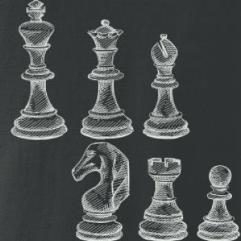 Šachové figúrky kreslené