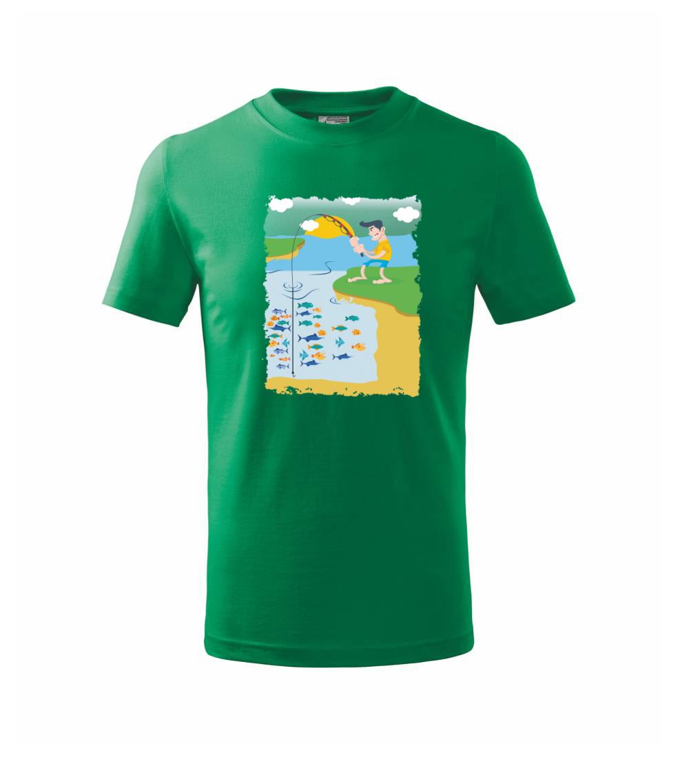 Rybár, ktorý má smolu farebný