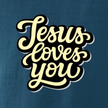 Jesus loves you - písané písmo