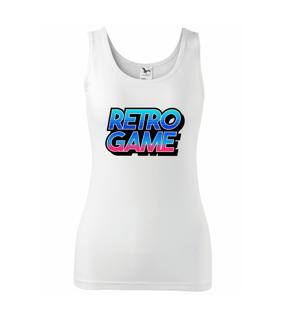 Tričká pre ajťákov - Retro game nápis farebný - Dámske tielko