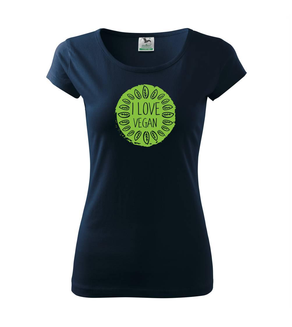 I love vegan v kruhu