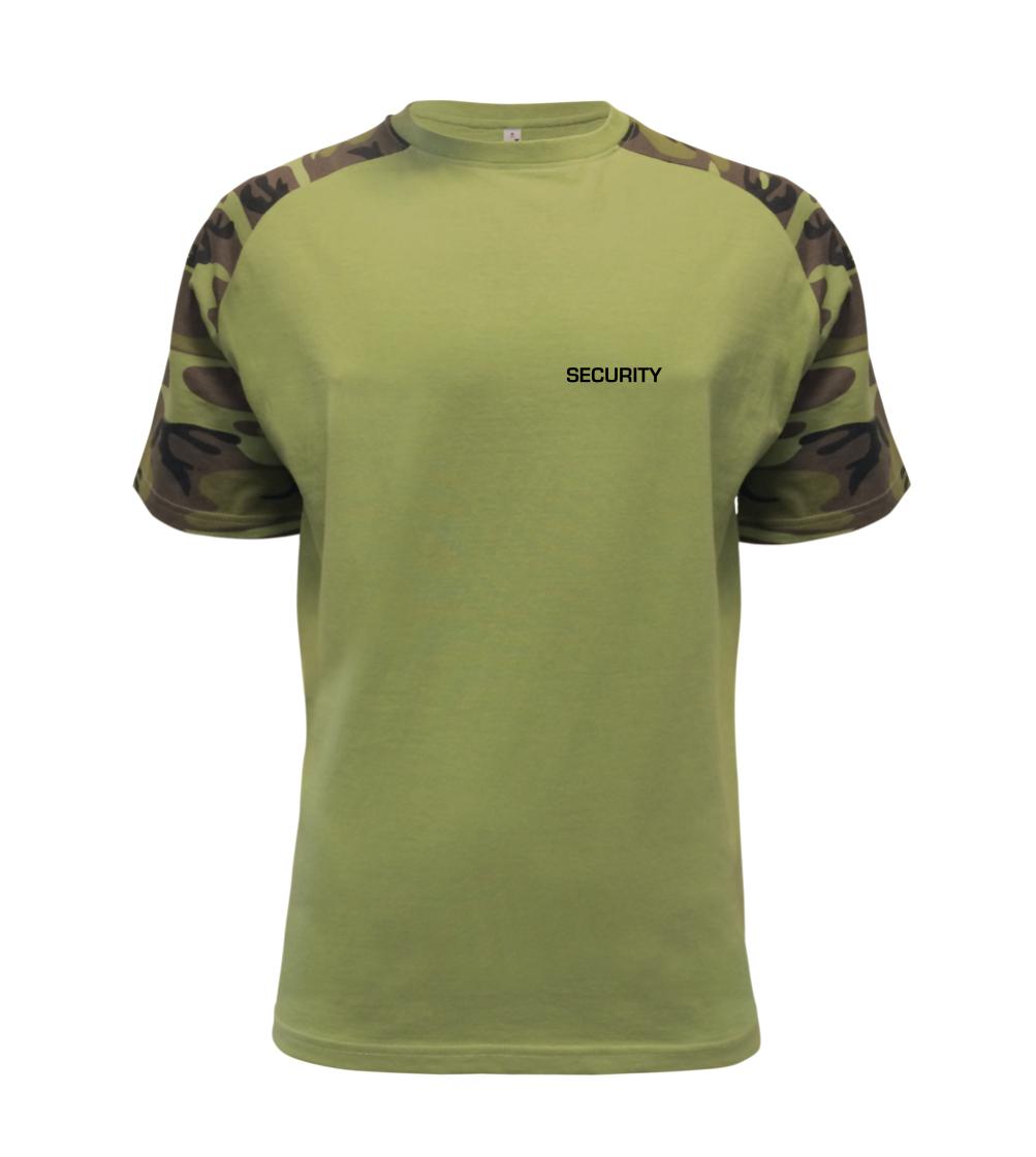 Tričká na párty - Security nápis - Raglan Military