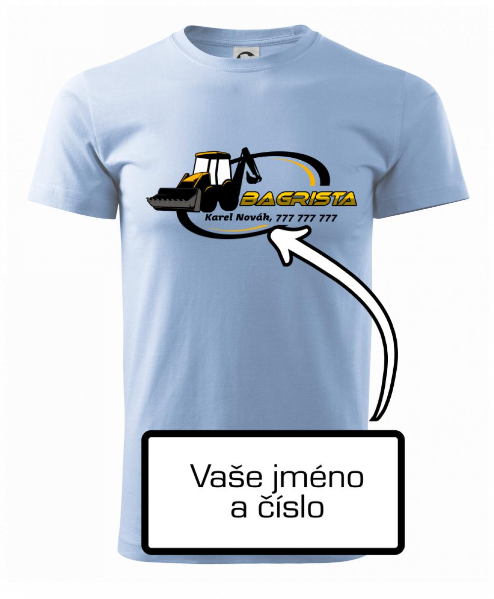 Bagrista v kruhu - vlastný nápis Bagrista v kruhu - vlastný nápis