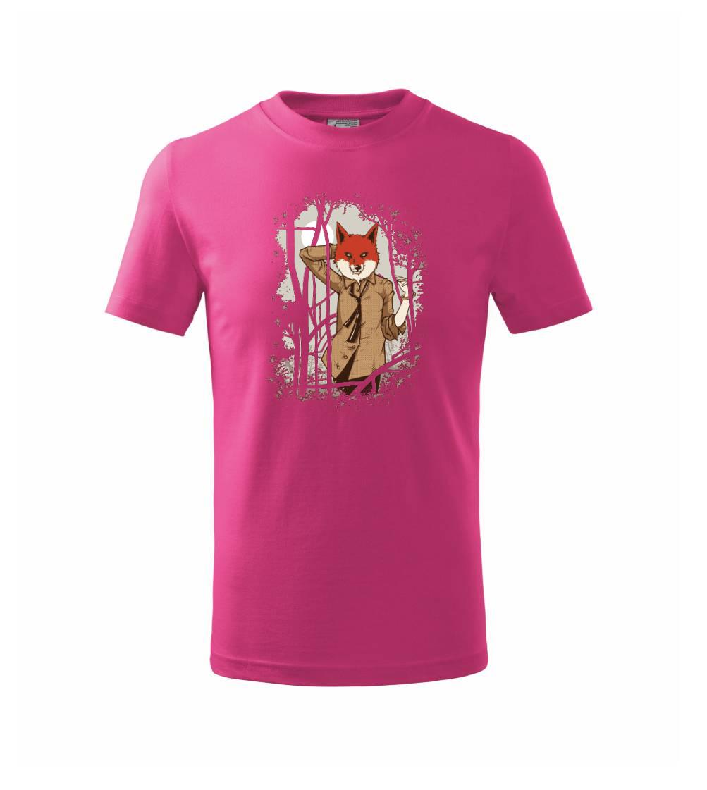 Grafické tričká - Fox in a shirt - Tričko detské bavlnené